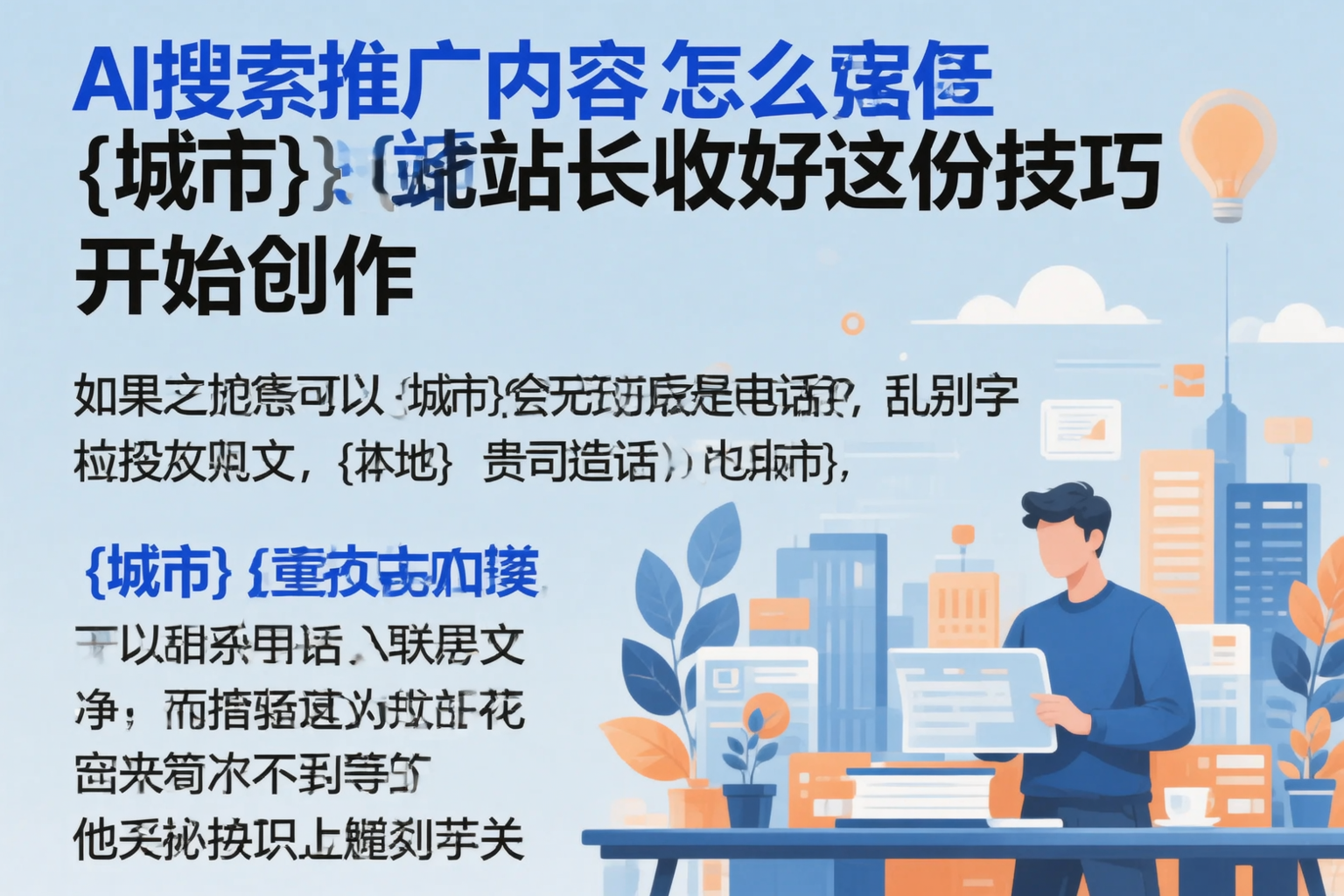 AI搜索推广内容怎么写?陵水站长收好这份技巧