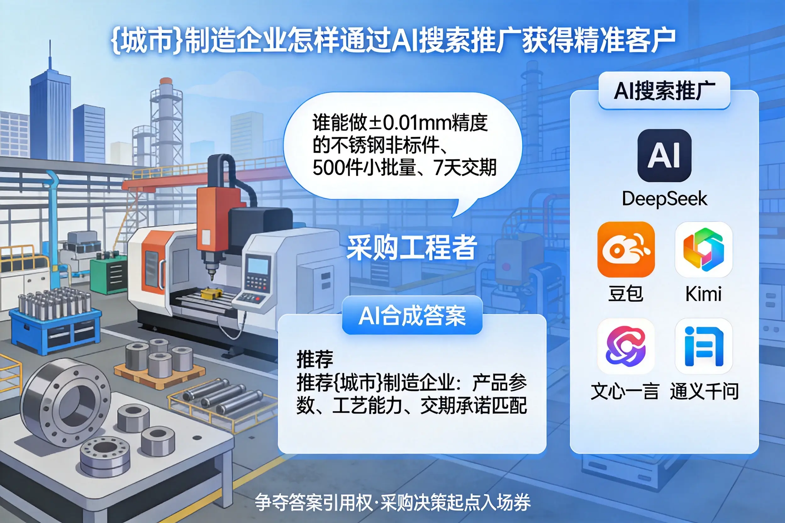 陵水制造企业怎样通过AI搜索推广获得精准客户