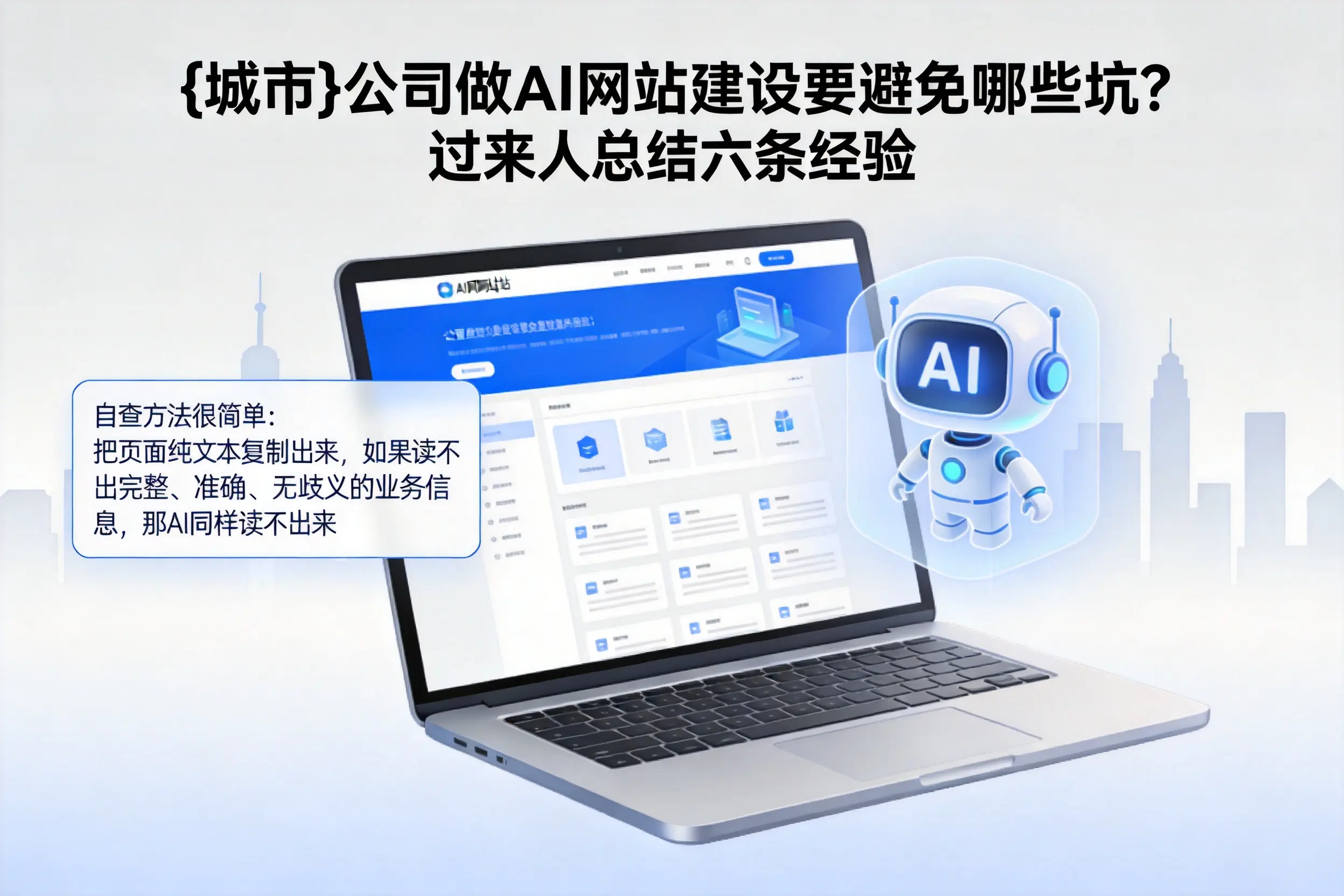 陵水公司做AI网站建设要避免哪些坑?过来人总结六条经验