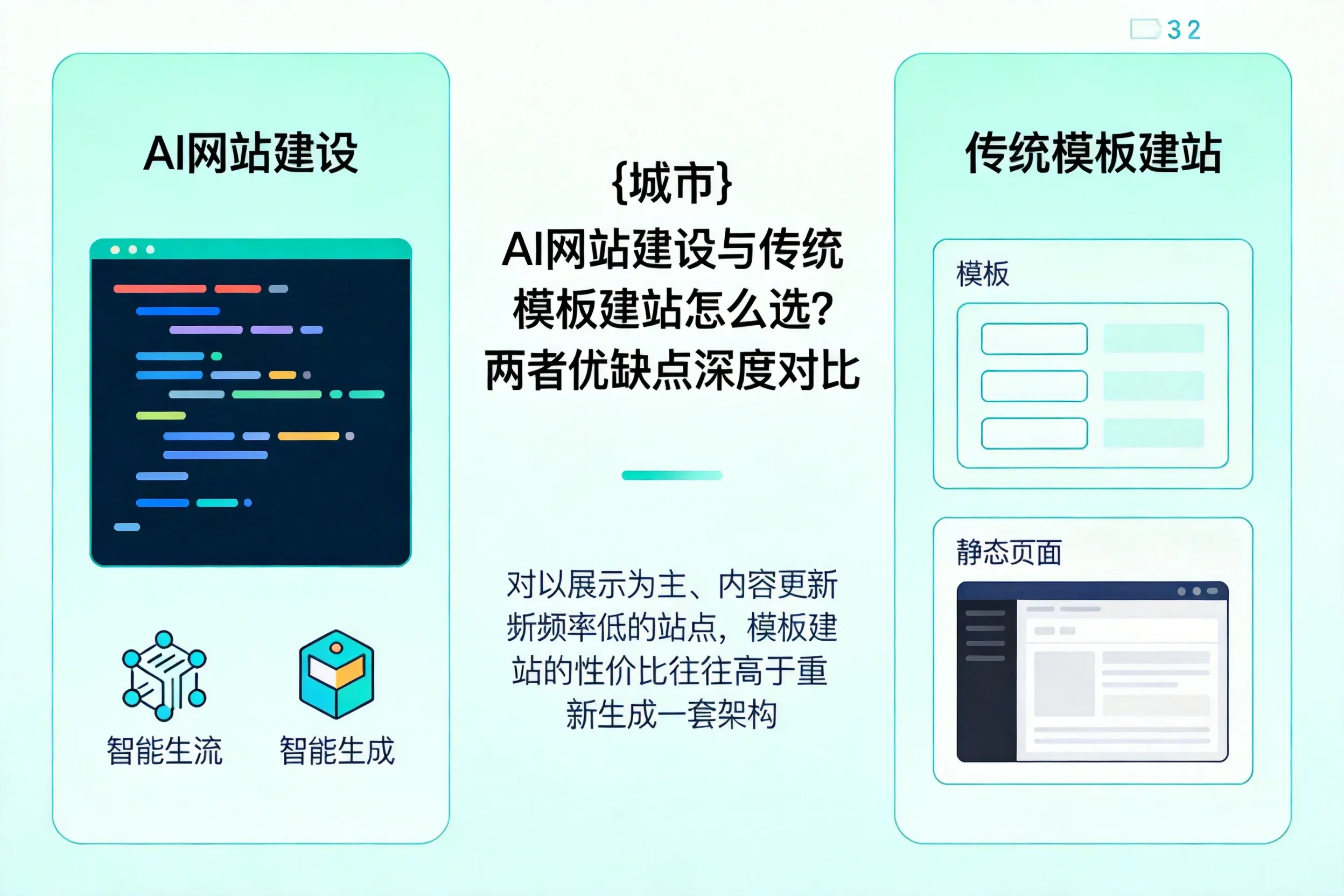 陵水AI网站建设与传统模板建站怎么选?两者优缺点深度对比