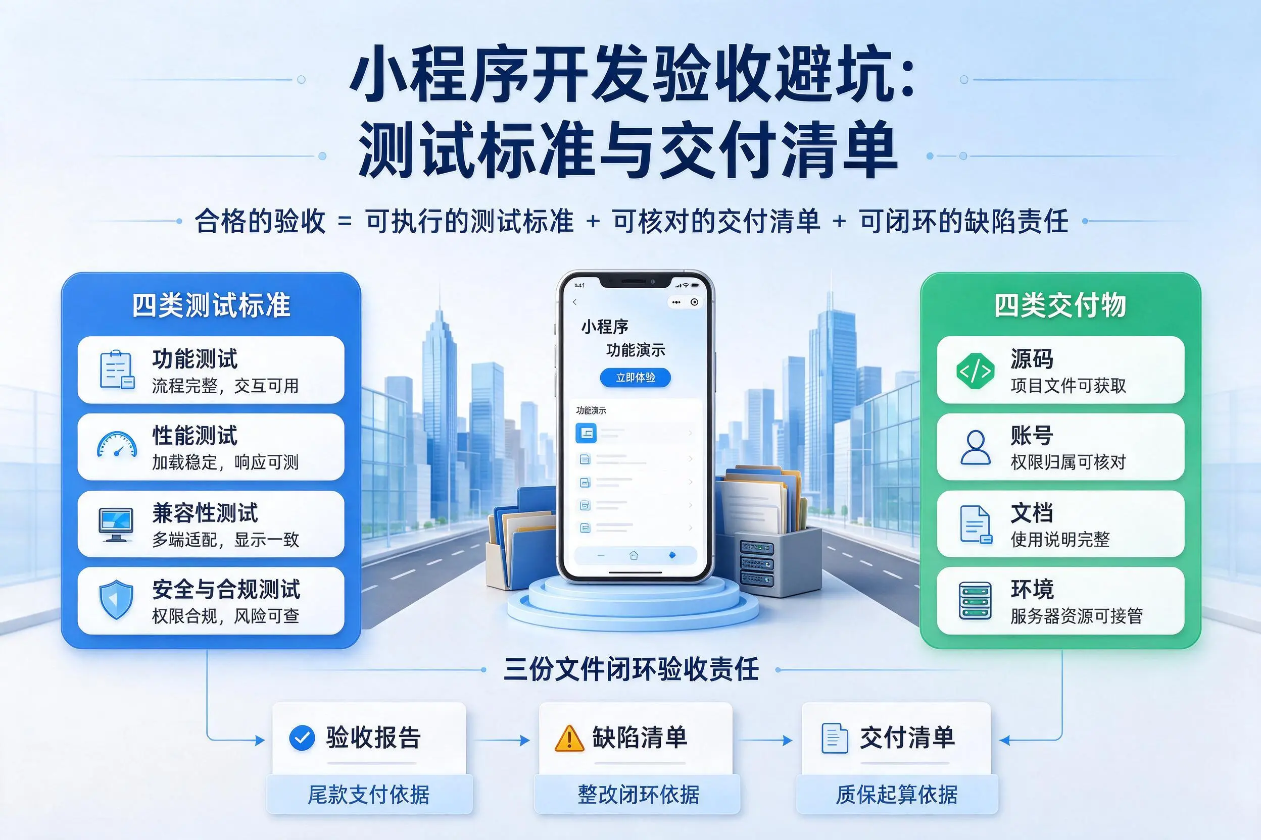 陵水小程序开发验收避坑：测试标准与交付清单