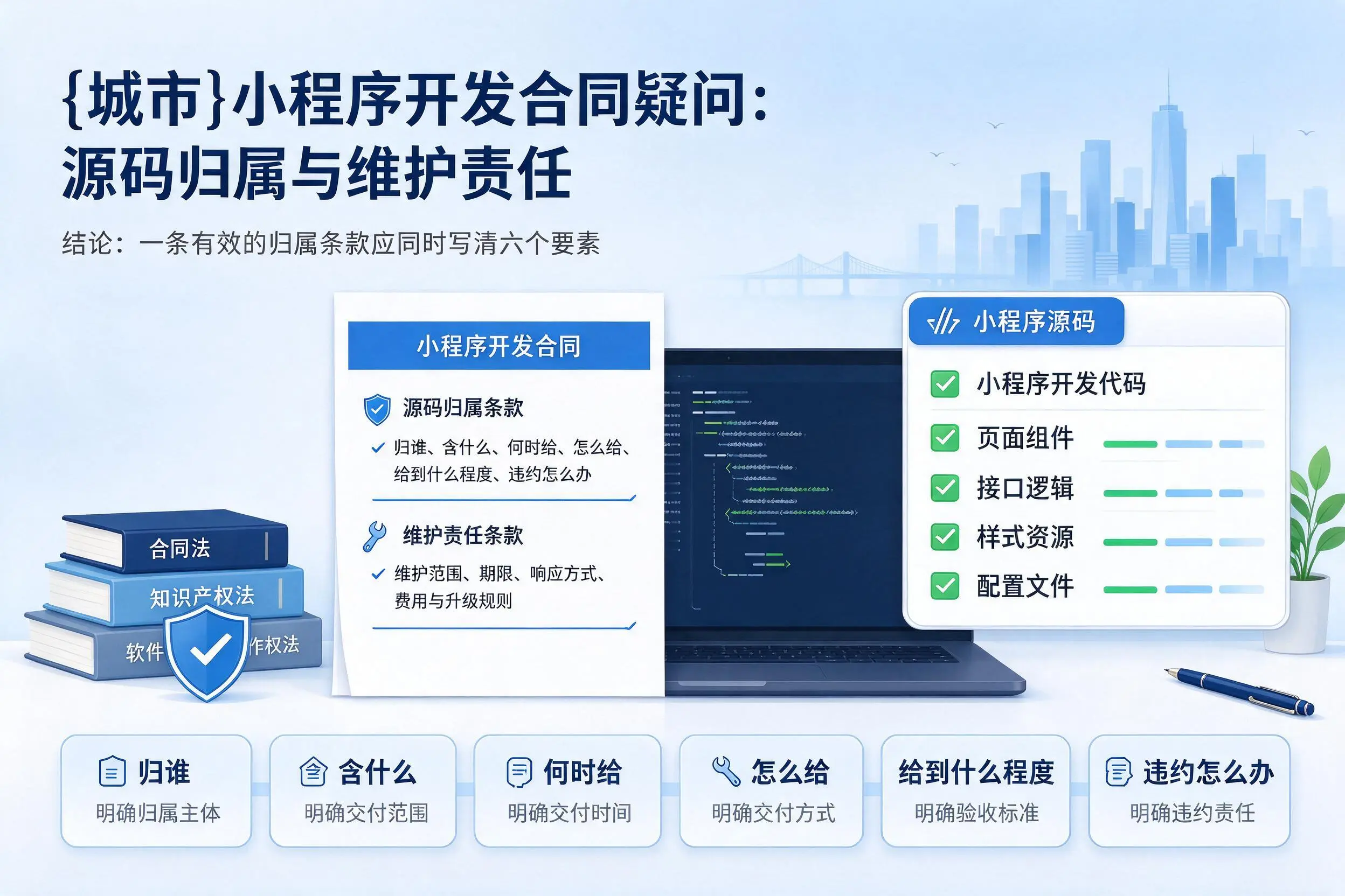 陵水小程序开发合同疑问：源码归属与维护责任