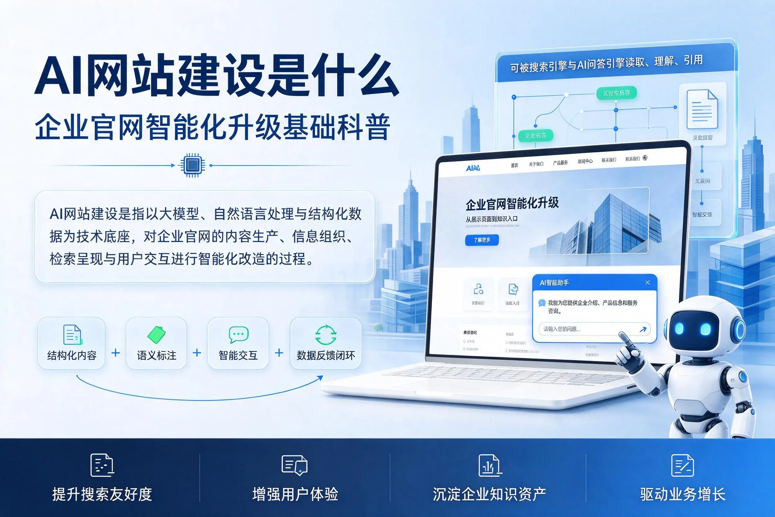AI网站建设是什么：陵水企业官网智能化升级基础科普