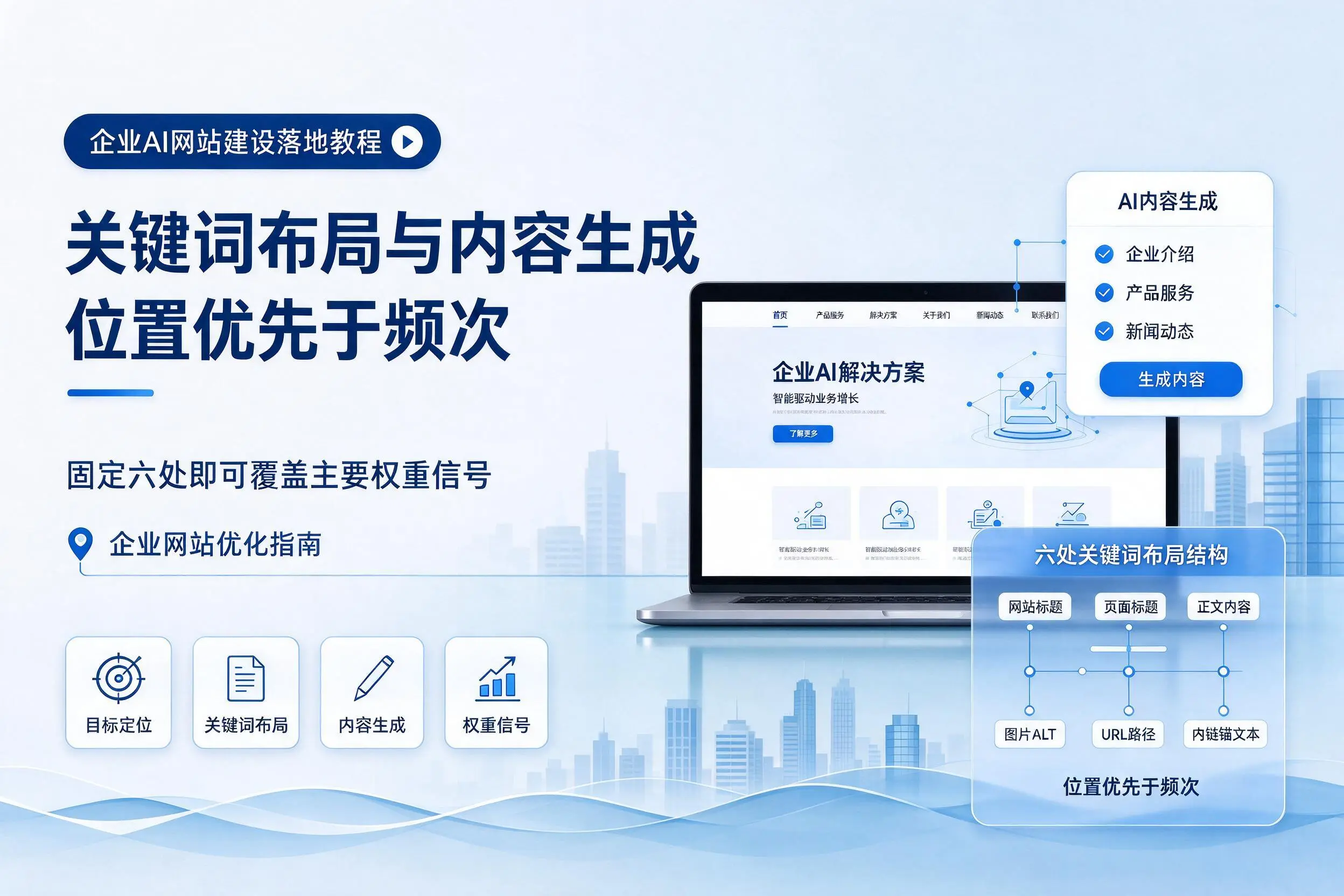 陵水企业AI网站建设落地教程：关键词布局与内容生成