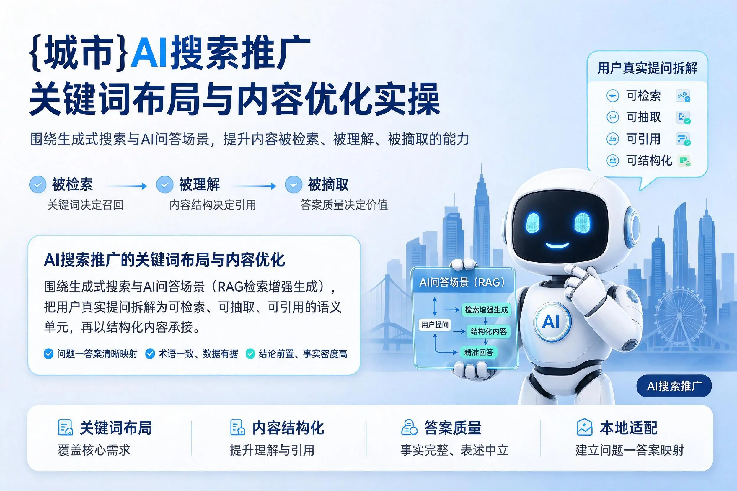 陵水AI搜索推广关键词布局与内容优化实操